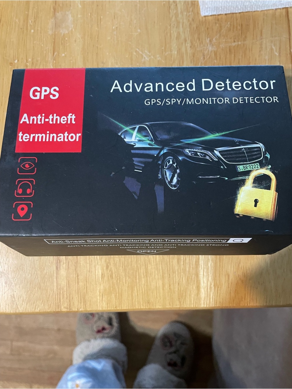 Advanced Detector GPS/Spy Monitor - Black & Gold Anti-Theft Device